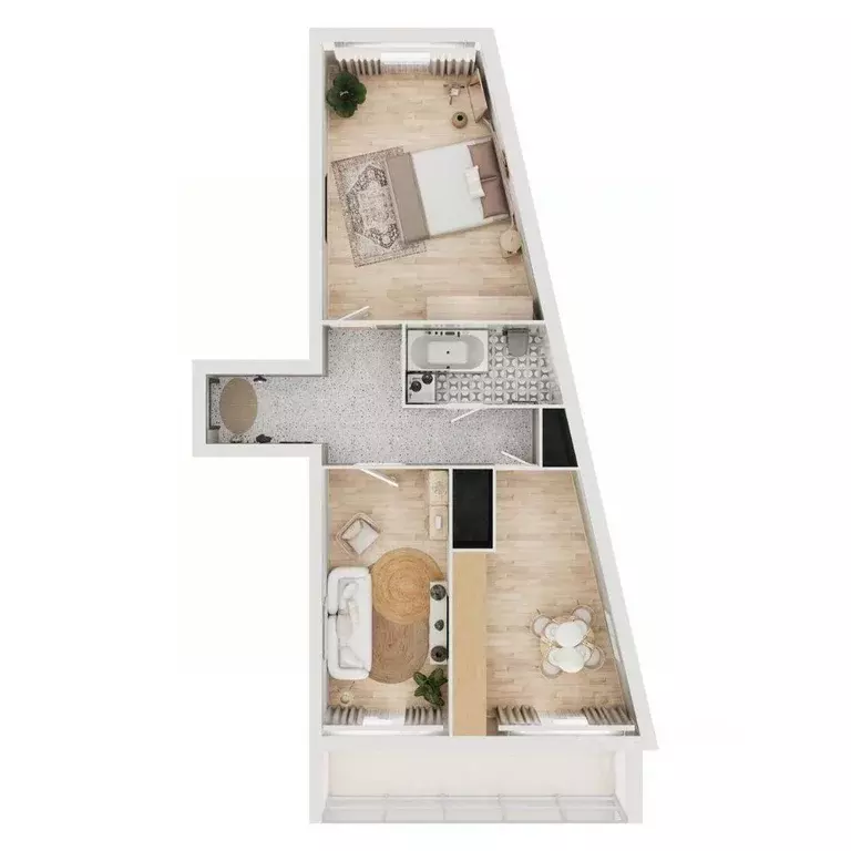 2-к кв. Тверская область, Тверь Бурашевское ш., 60 (61.75 м) - Фото 2