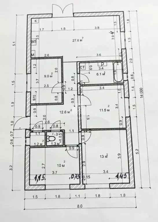 Дом в Краснодарский край, Северская ст-ца ул. Красноармейская (112 м) - Фото 2