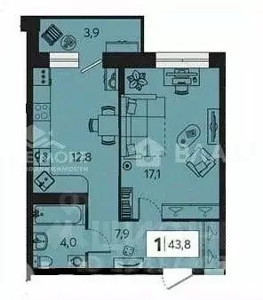 1-к кв. Архангельская область, Архангельск Новгородский просп., 80 ... - Фото 2