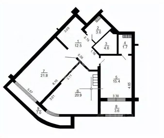 2-к кв. Москва Ярцевская ул., 27к1 (80.5 м) - Фото 1