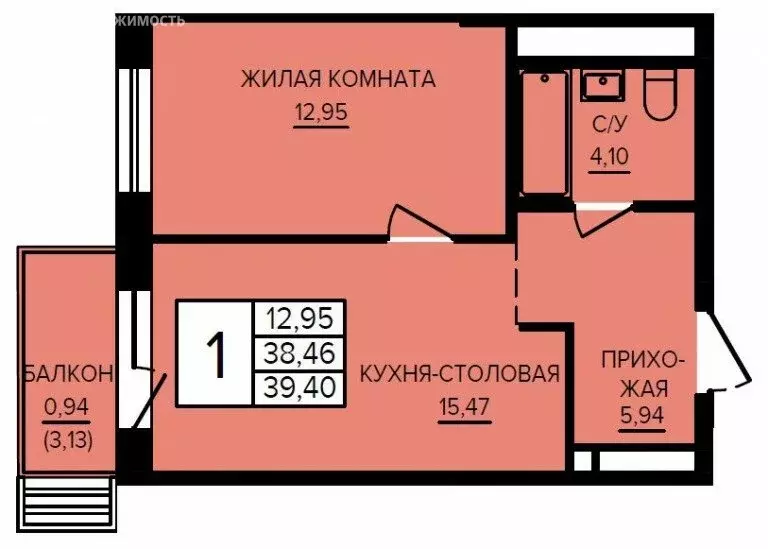 1-комнатная квартира: Екатеринбург, улица Энтузиастов (39.4 м) - Фото 0