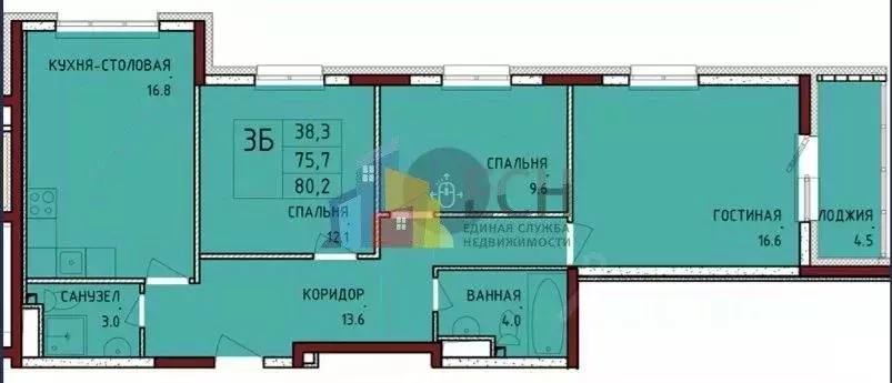 3-к кв. Тульская область, Тула городской округ, с. Осиновая Гора ул. ... - Фото 2