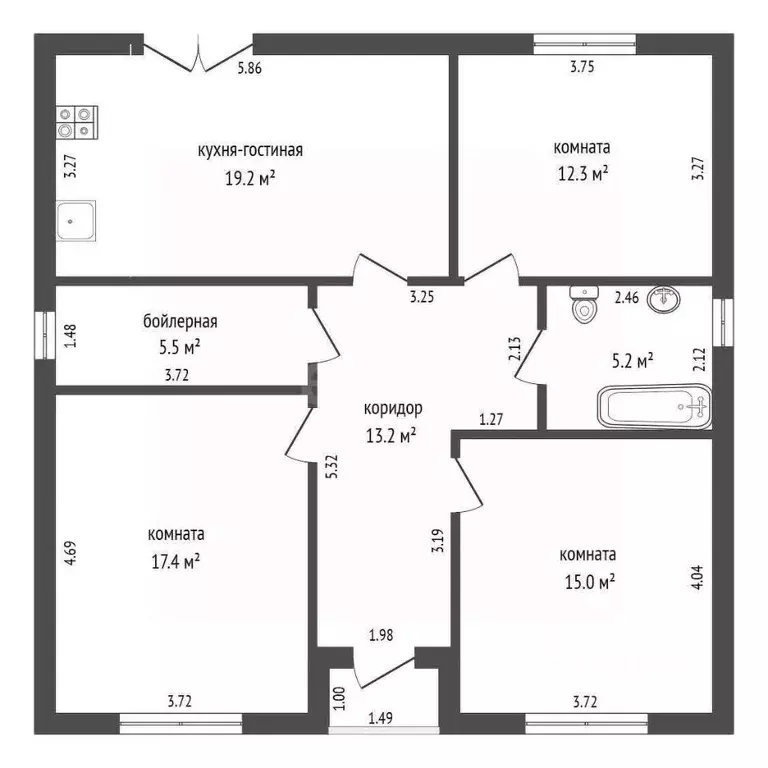 Дом в Ростовская область, Батайск Ставропольская ул. (90 м) - Фото 2