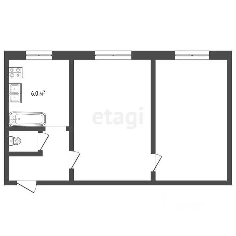2-к кв. Владимирская область, Муром ул. Чкалова, 10А (36.9 м) - Фото 1