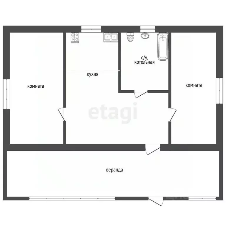 Дом в Тюменская область, Тюменский муниципальный округ, д. Есаулова ... - Фото 2