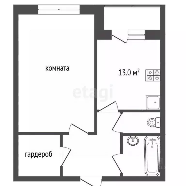 1-к кв. Московская область, Чехов Лопасненская ул., 3 (45.3 м) - Фото 2