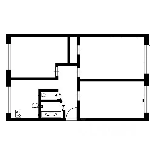 3-к кв. Санкт-Петербург ул. Руднева, 29К2 (59.0 м) - Фото 1