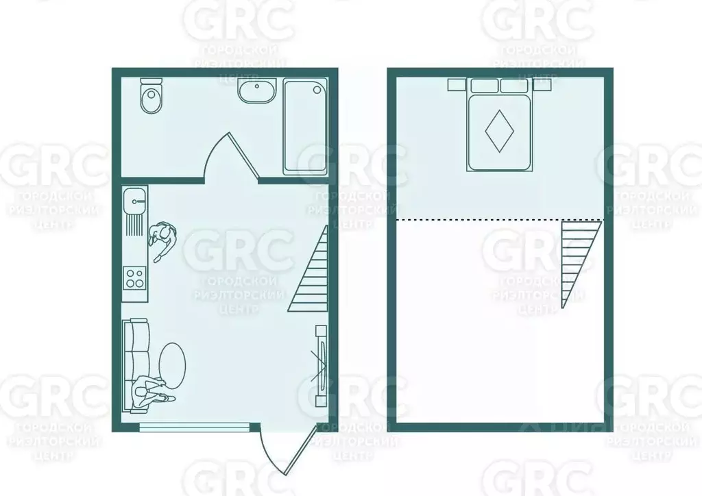 Студия Краснодарский край, Сочи ул. Тимирязева, 29/2 (20.9 м) - Фото 2
