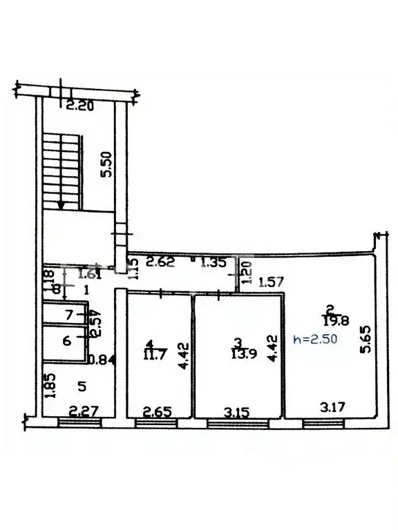 3-к кв. Хакасия, Абакан ул. Комарова, 28 (62.2 м) - Фото 1