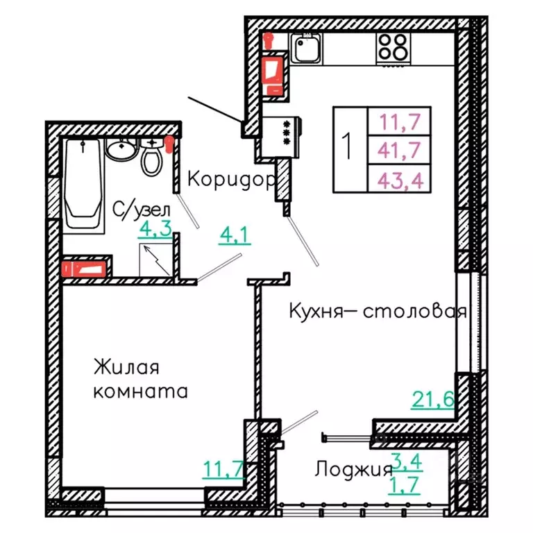 1-к кв. Белгородская область, Старый Оскол Садовые Кварталы мкр, 4 ... - Фото 0