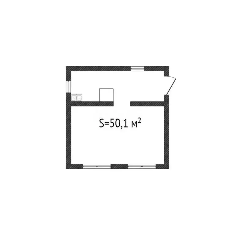 Дом в Бийск, 2-я Нижне-Цесовская улица (50.1 м) - Фото 1