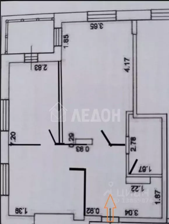 2-к кв. Омская область, Омск бул. М.М. Кузьмина, 21 (59.0 м) - Фото 2