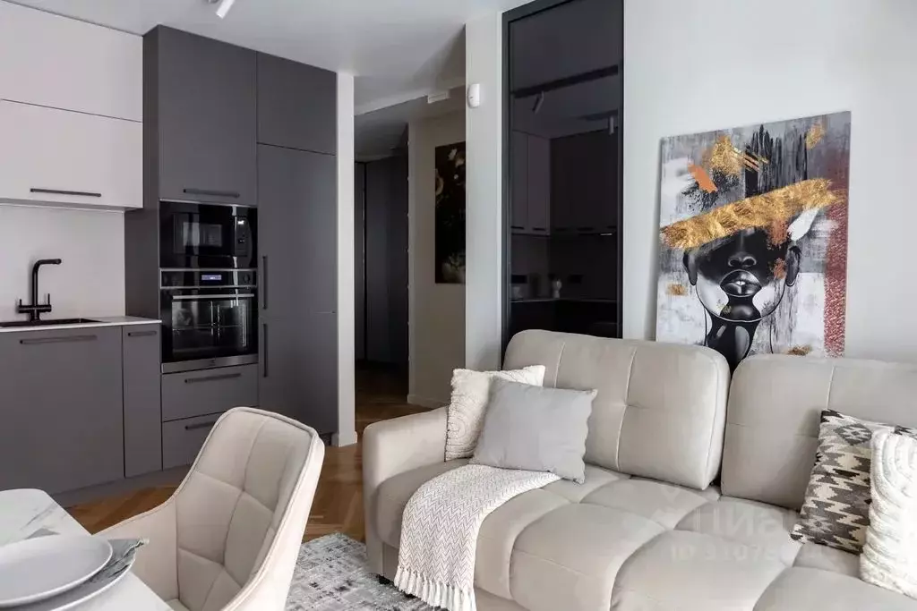 1-к кв. Калининградская область, Зеленоградск ул. Пугачева, 4А (48.0 ... - Фото 1