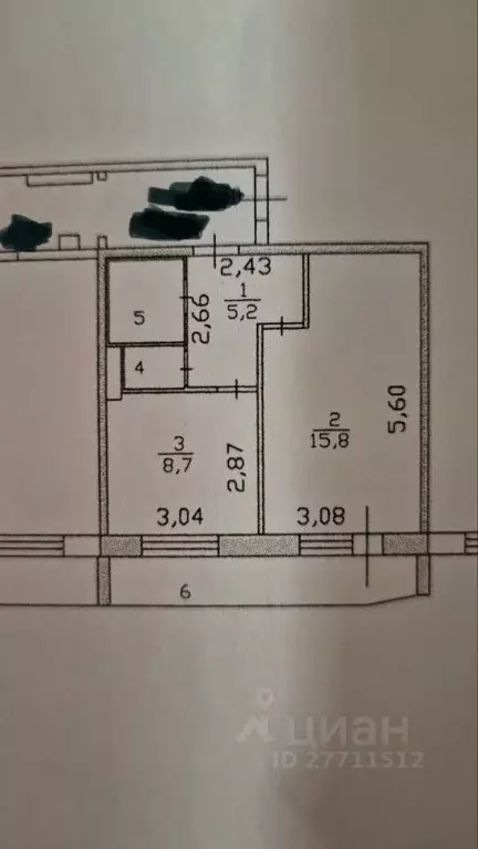 1-к кв. Ленинградская область, Тельмана Тосненский район, ул. ... - Фото 2