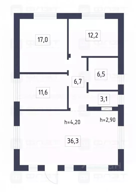 Дом в Татарстан, Лаишевский район, д. Матюшино 344 (98 м) - Фото 1