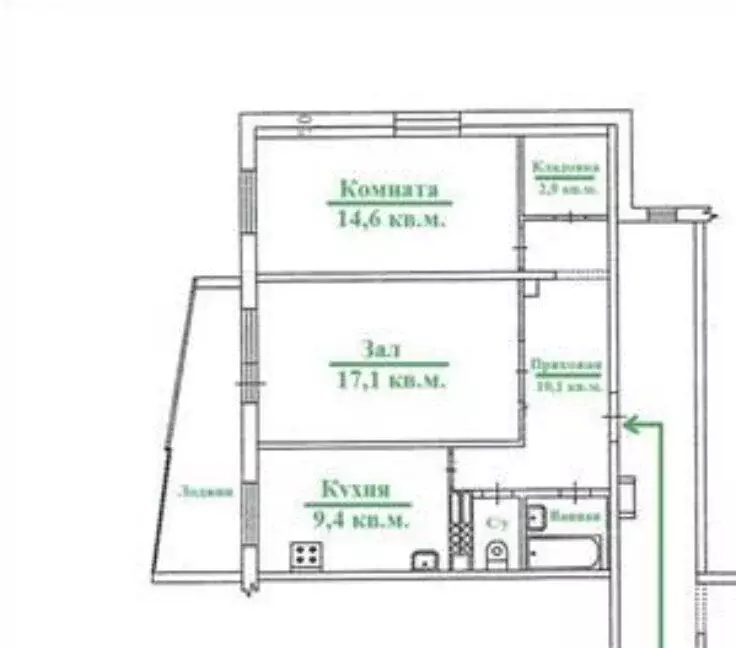 2-комнатная квартира: Екатеринбург, Билимбаевская улица, 25к1 (58 м) - Фото 2