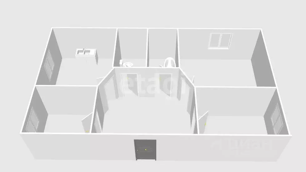 3-к кв. Сахалинская область, Тымовское пгт ул. Первомайская, 20 (72.0 ... - Фото 2