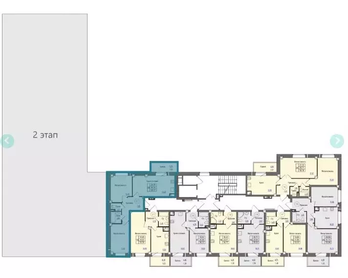 Продаётся 2-к квартира, 58.37 м - Фото 1