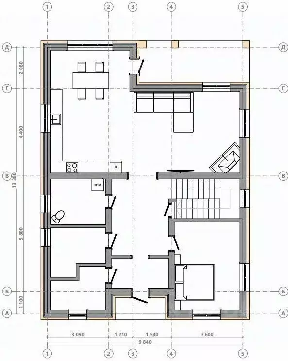 Дом в Челябинская область, Сосновский муниципальный округ, пос. ... - Фото 1