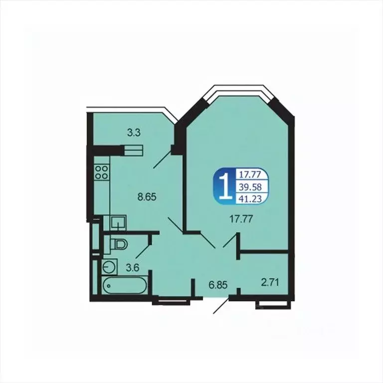 1-к кв. Московская область, Рузский муниципальный округ, Тучково пгт ... - Фото 1