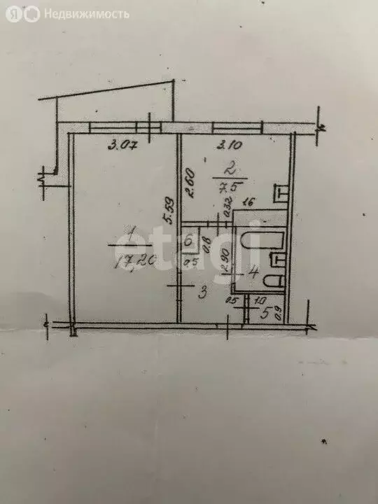 1-комнатная квартира: Казань, улица Маршала Чуйкова, 33 (36 м) - Фото 1