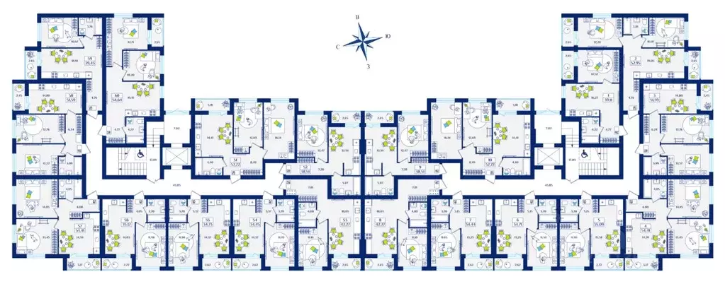 2-к кв. Калининградская область, Зеленоградск  (57.72 м) - Фото 2