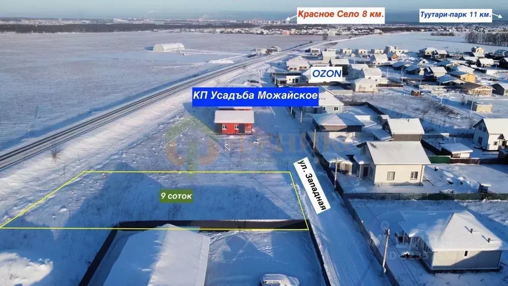 Участок в Ленинградская область, Ломоносовский район, Виллозское ... - Фото 2