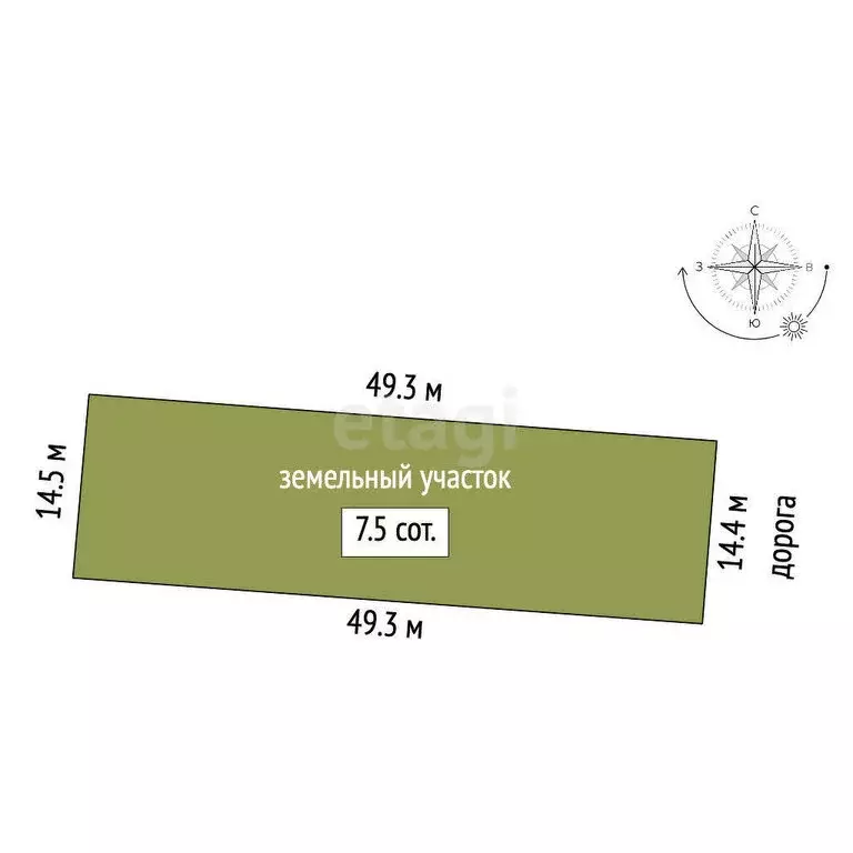 Участок в село Черноречье, улица Нижние Пески (7.5 м) - Фото 0