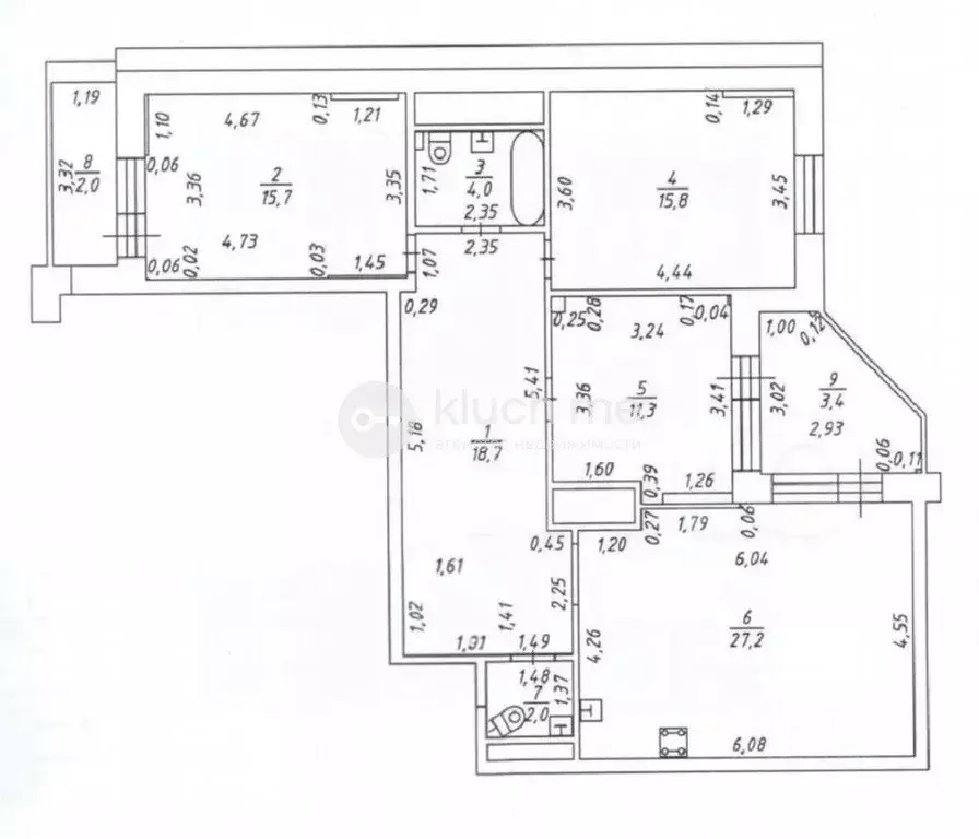 3-к кв. Татарстан, Казань просп. Победы, 139Ак1 (92.9 м) - Фото 2