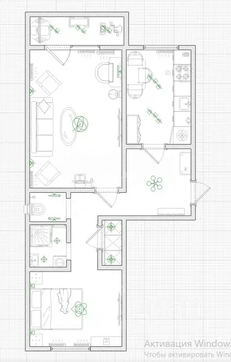 2-к кв. Омская область, Омск Новокирпичная ул., 5 (50.1 м) - Фото 1