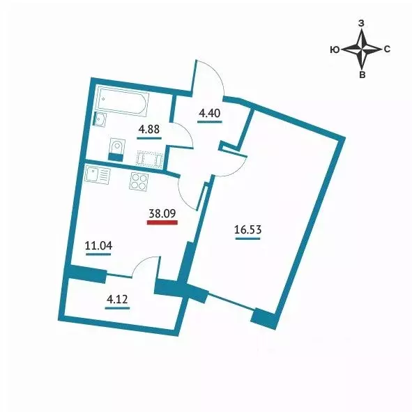 1-к кв. Ленинградская область, Мурино Всеволожский район, Левитан ... - Фото 1