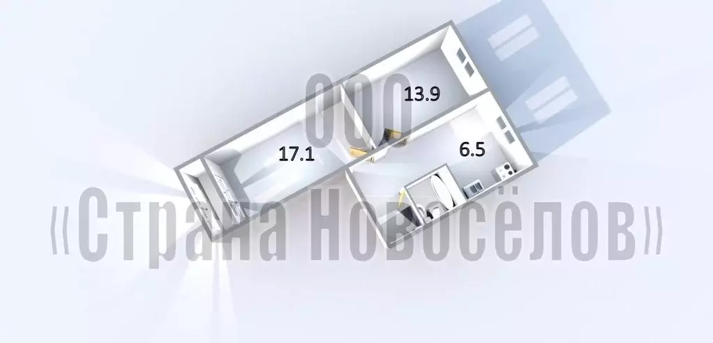 2-к кв. Мордовия, Саранск ул. Веселовского, 15 (46.7 м) - Фото 2