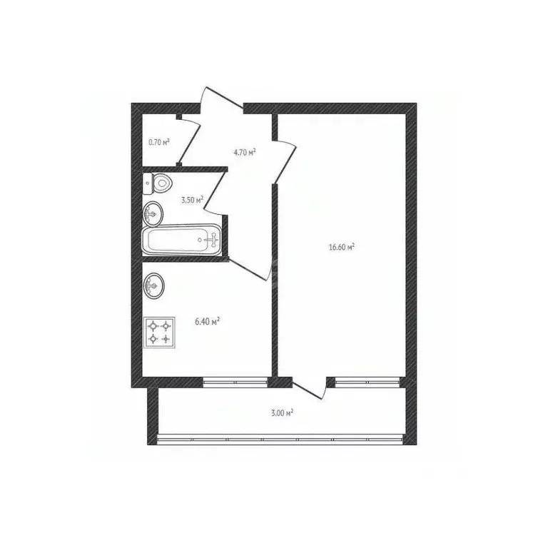 1-к кв. Брянская область, Брянск ул. Куйбышева, 99 (32.0 м) - Фото 1