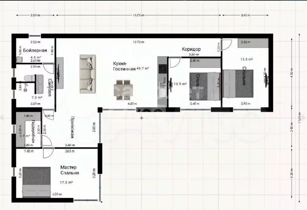 Дом в Башкортостан, Октябрьский Ударная ул. (150 м) - Фото 2
