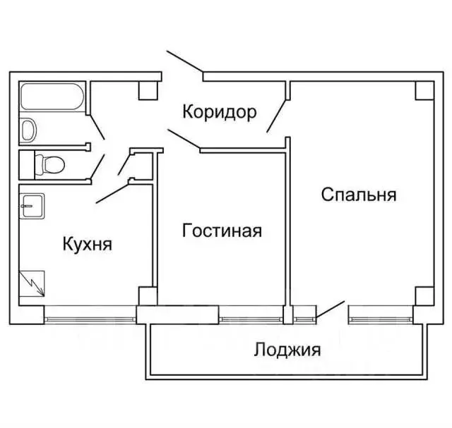 2-к кв. Свердловская область, Екатеринбург ул. Фурманова, 67 (47.0 м) - Фото 0