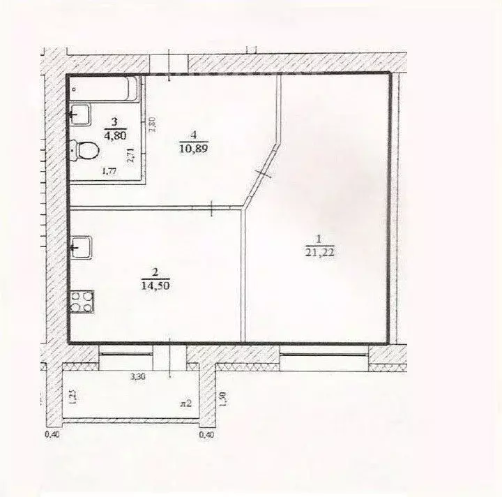 1-к кв. Ульяновская область, Ульяновск ул. Киндяковых, 34 (51.4 м) - Фото 1