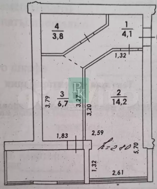 1-к. квартира, 33 м, 5/5 эт. - Фото 0