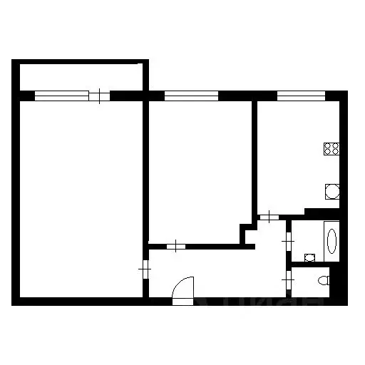 2-к кв. Санкт-Петербург Караваевская ул., 38 (56.0 м) - Фото 2