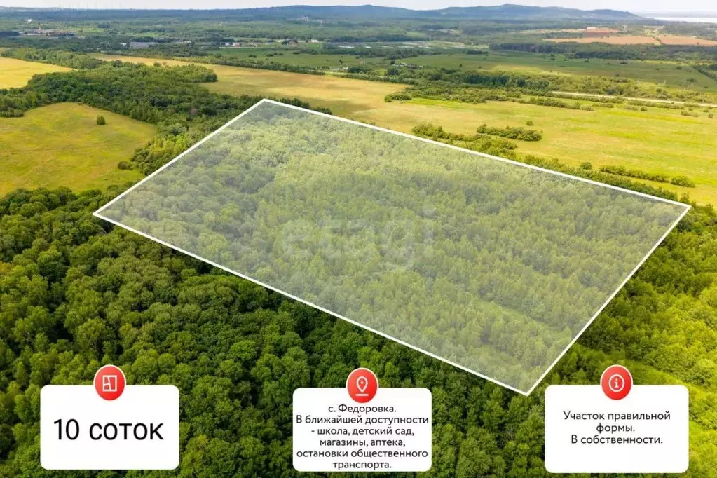 Участок в Хабаровский край, Хабаровский район, Мичуринское с/пос, с. ... - Фото 1