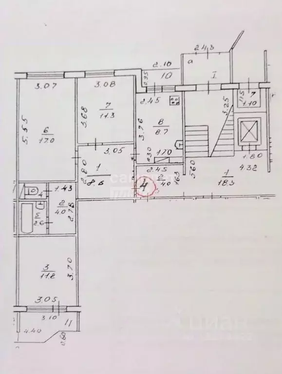 3-к кв. Костромская область, Кострома ул. Наты Бабушкиной, 14 (65.0 м) - Фото 1