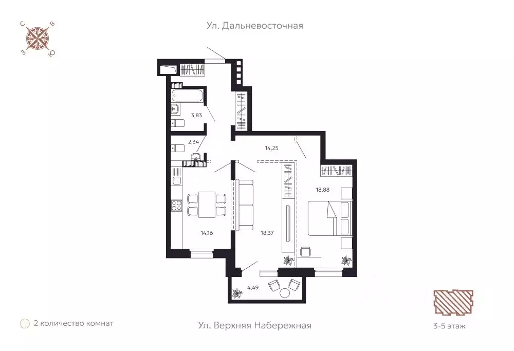 2-к кв. Иркутская область, Иркутск Октябрьский округ, Дом на ... - Фото 1