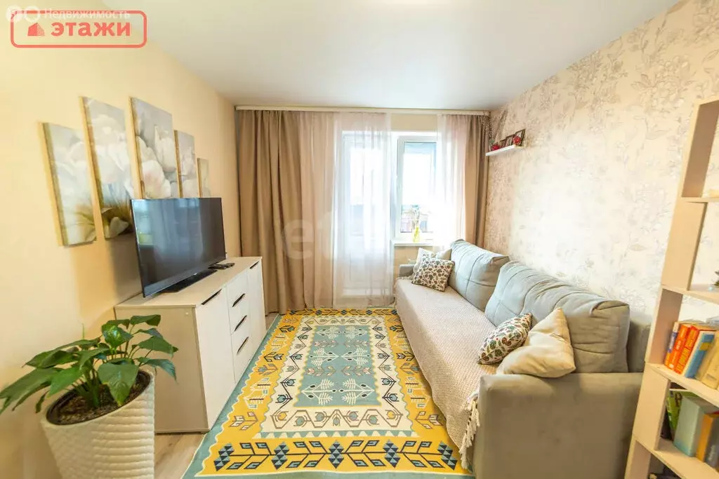 2-комнатная квартира: Петрозаводск, улица Генерала Судакова, 7 (37.5 ... - Фото 1