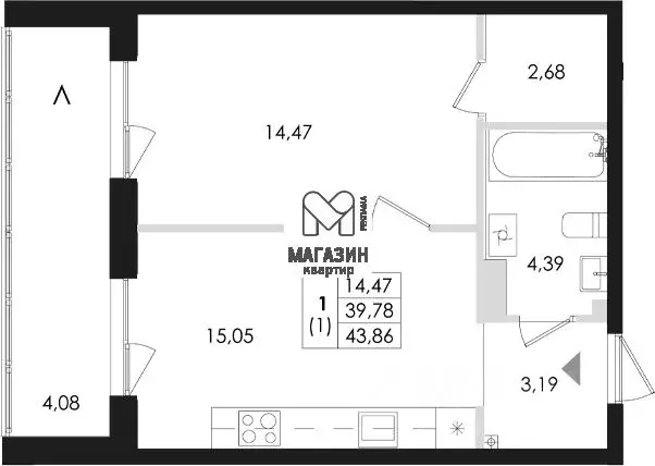 1-к кв. Санкт-Петербург, Санкт-Петербург, Сестрорецк Авиационная ул., ... - Фото 1