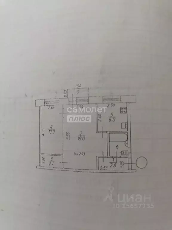 2-к кв. Омская область, Омск просп. Карла Маркса, 89 (42.1 м) - Фото 1