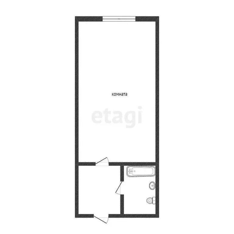 1-комнатная квартира: Кемерово, проспект Ленина, 130 (22.9 м) - Фото 1