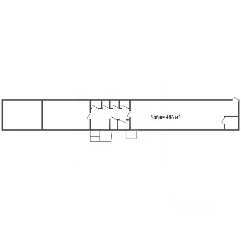 Торговая площадь в Брянская область, Новозыбков ул. Рошаля, 42 (486 м) - Фото 2
