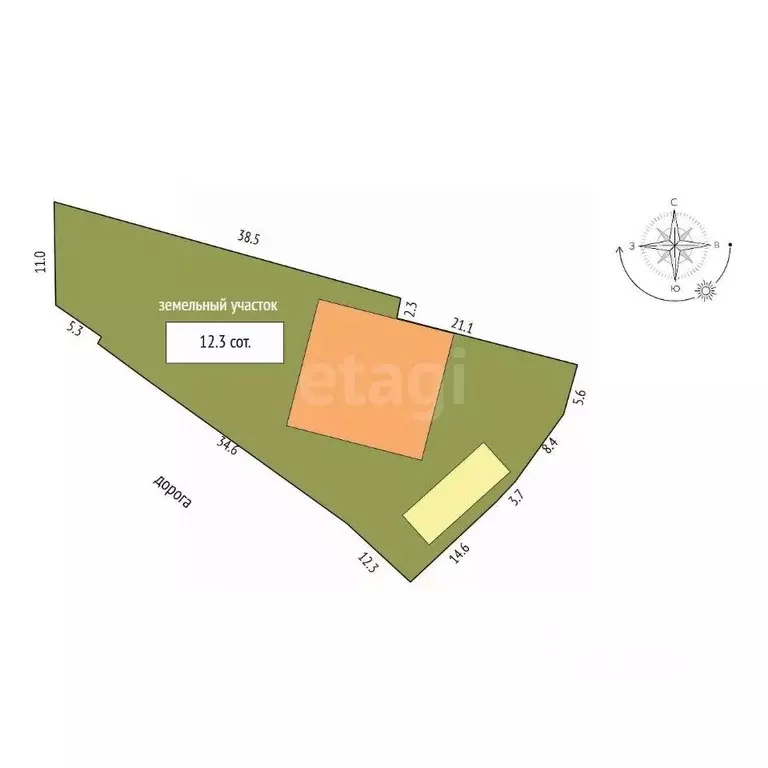 Дом в Тамбовская область, Тамбов Донская ул., 6 (456 м) - Фото 1