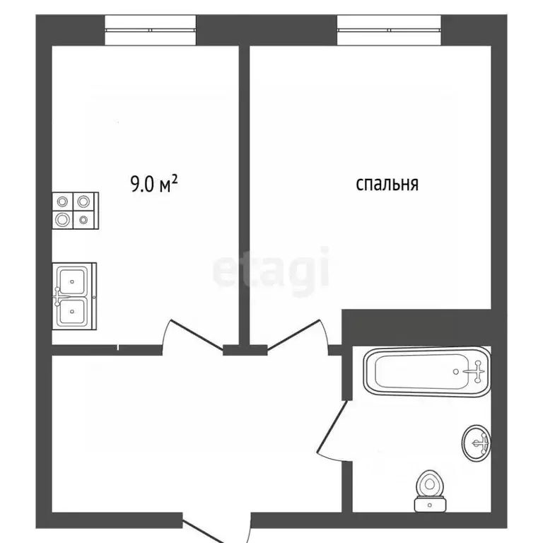 1-к кв. Московская область, Красногорск ул. Тенистых Аллей, 1к1 (34.0 ... - Фото 2