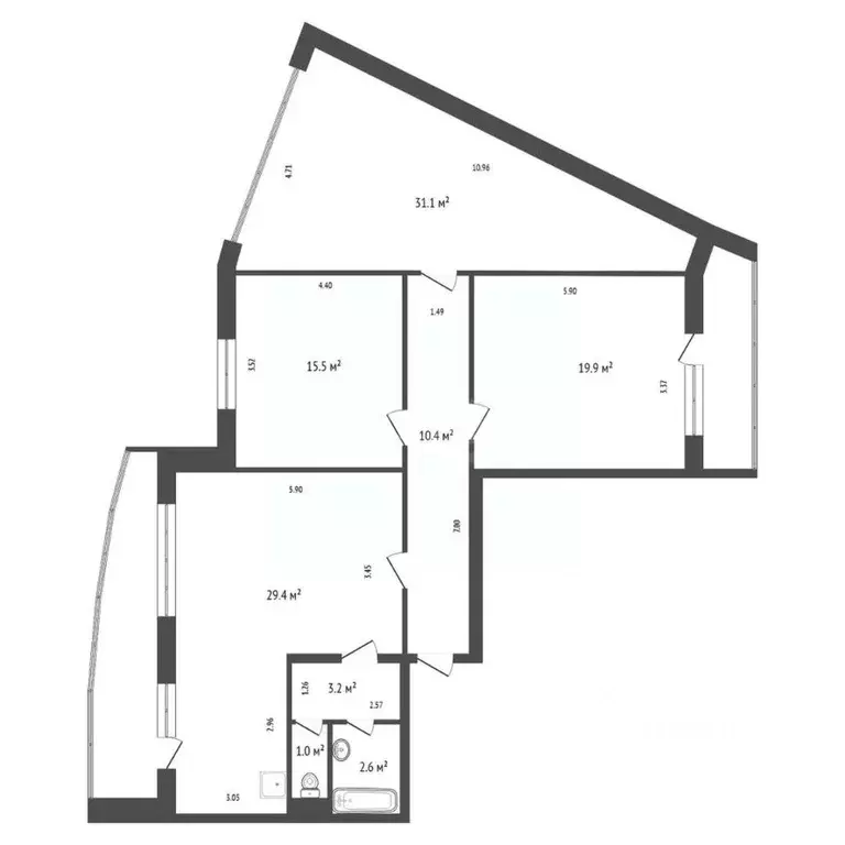 4-к кв. Красноярский край, Красноярск ул. Карамзина, 23 (113.1 м) - Фото 1