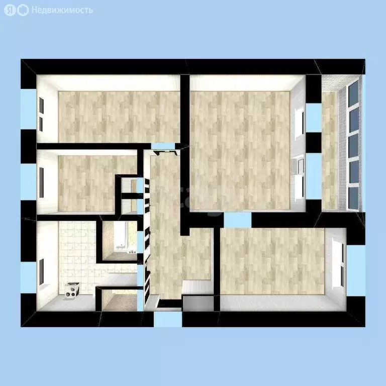 4-комнатная квартира: Стерлитамак, улица Щербакова, 6 (94.2 м) - Фото 0